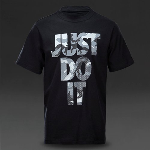 Nike Sportswear JDI Camo Tee Black / Dark Grey Heather for Boys